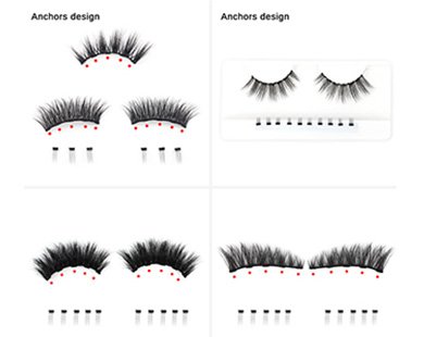 Mini bottom lashes ‘anchors’