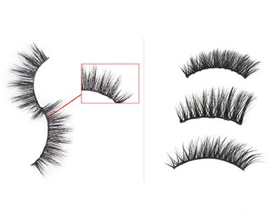Invisible magnetic eyelashes