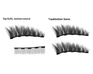 Same upper & lower lashes or natural lower lashes