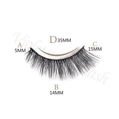 Premium synthetic fiber silk lashes-529